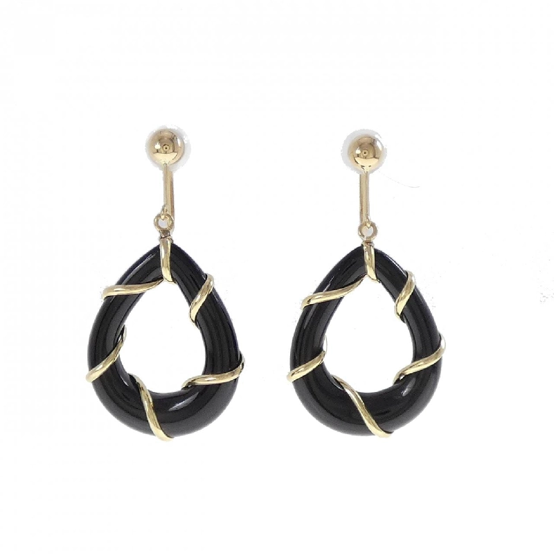 K18YG Onyx Bông tai - Hàng hiệu Chính hãng 872935