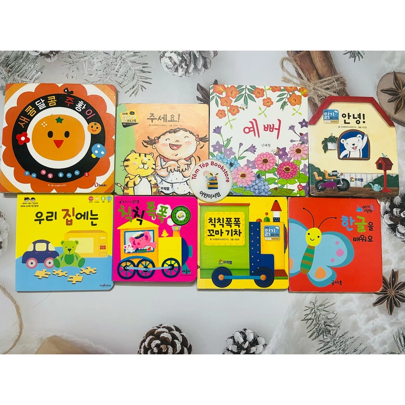 Boardbook ít chữ Tiếng Hàn cho bé- B4 496799