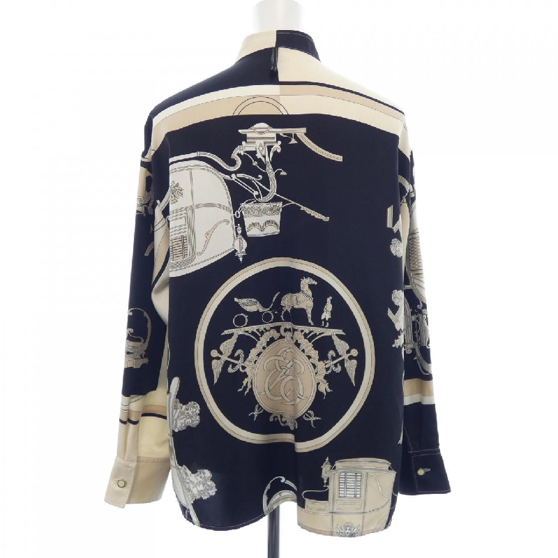 HERMES EX-LIBRIS 3E0607D7 Áo sơ mi - Hàng hiệu Chính hãng 816380