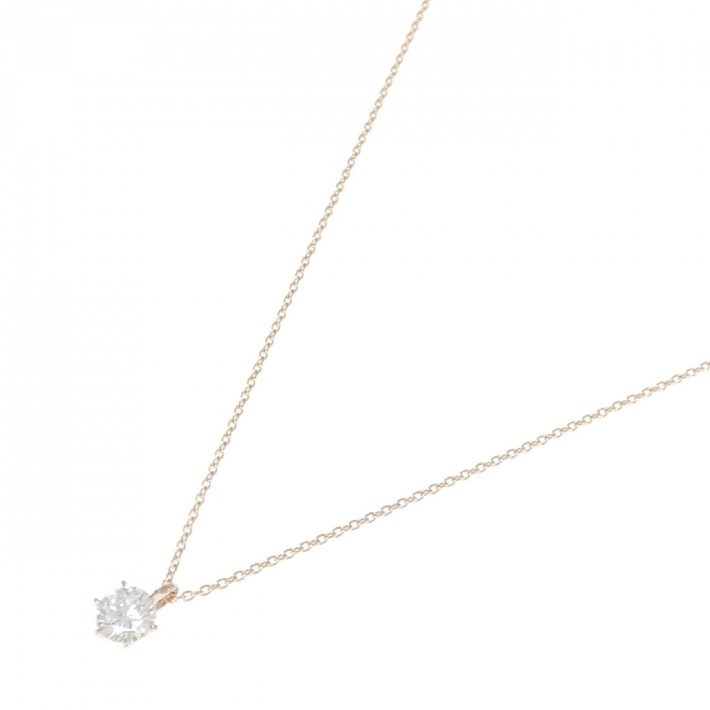 K18PG Dây chuyền kim cương 0.369CT G SI1 EXT - Hàng hiệu Chính hãng 880471