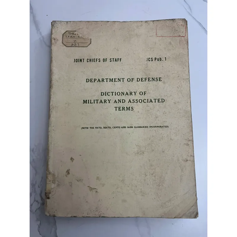 Dictionary of Military and Associated Terms (Từ điển Thuật ngữ Quân sự) 926650