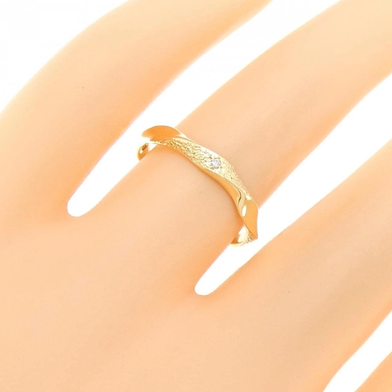 Nhẫn kim cương K18YG 0.01CT 671809