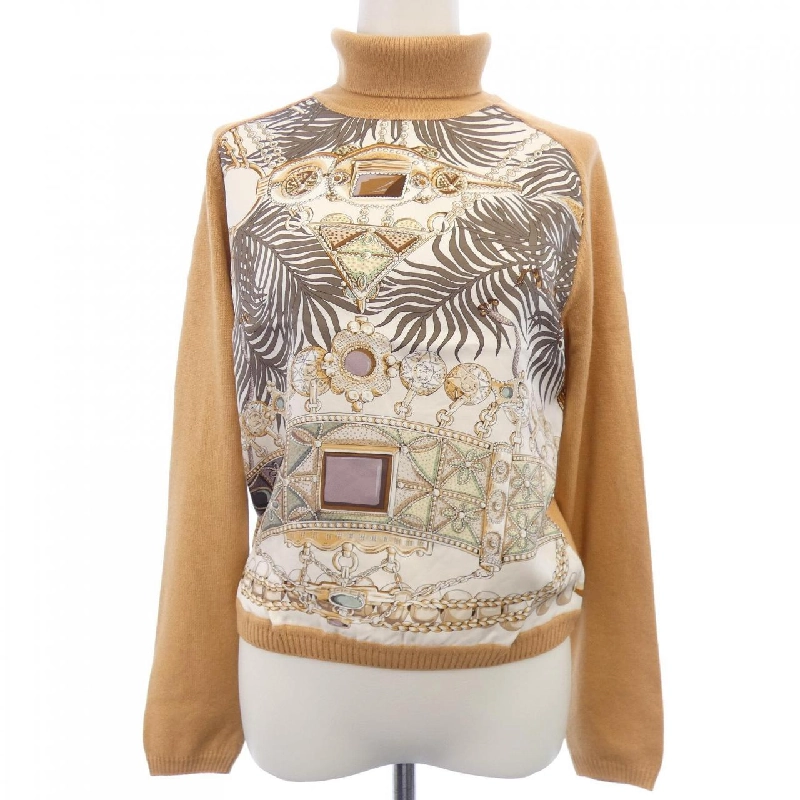 HERMES TERRES PRESCIEUES Twill Reine. Áo len - Hàng hiệu Chính hãng 819578