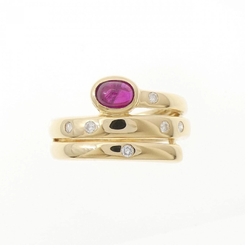 Nhẫn Ruby K18YG 0.31CT - Hàng hiệu Chính hãng 856052