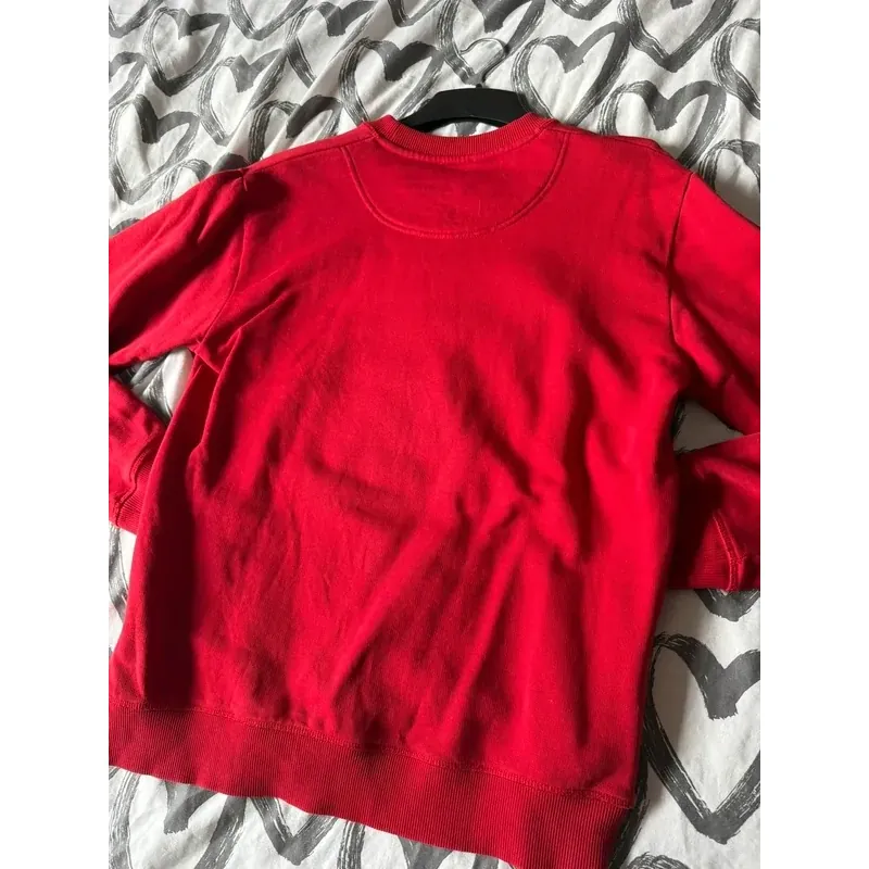 Áo sweatshirt Kenzo đỏ thêu hình đầu hổ lớn size L 757195