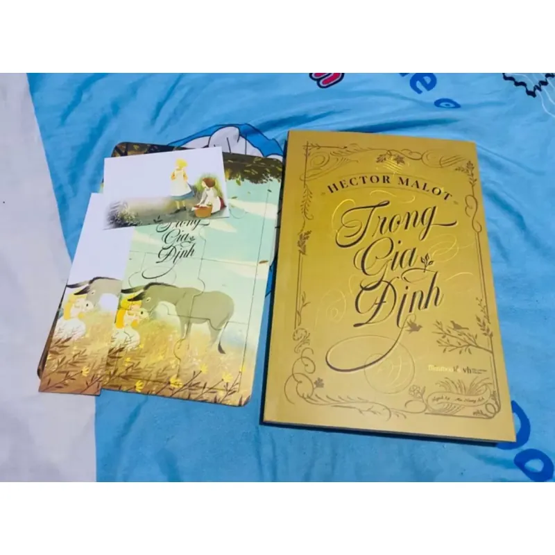 Sách Trong Gia Đình Hector Malot mới 95% tặng kèm bookmark và postcard xếp hình 758139