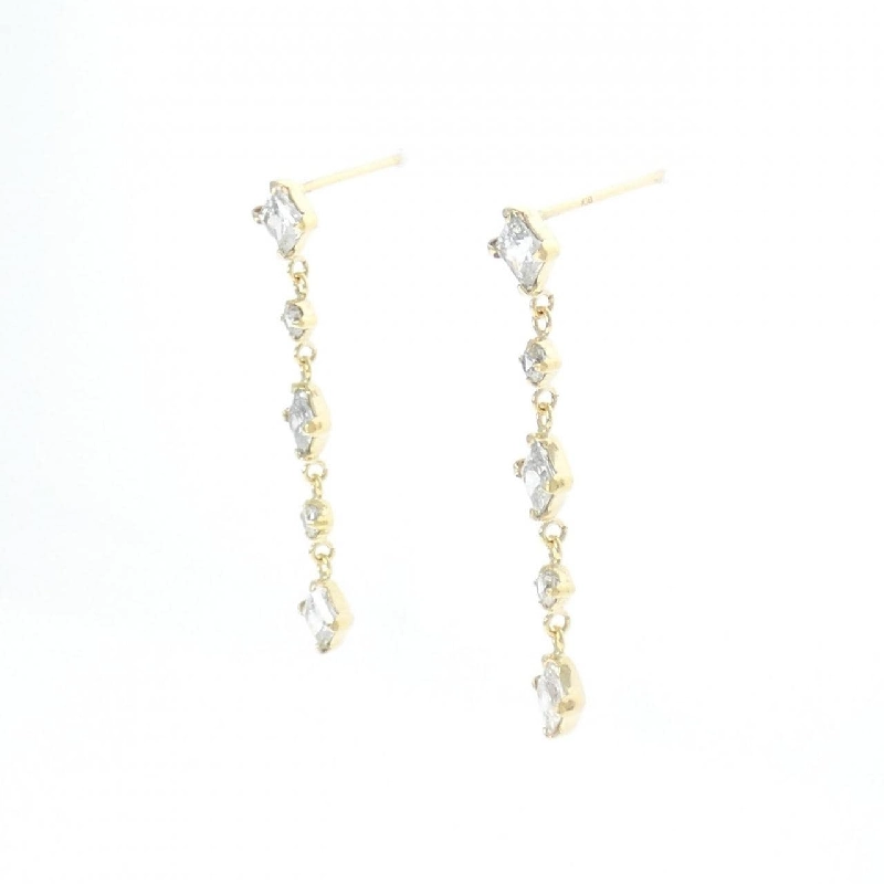 K18YG Cubic Bông tai - Hàng hiệu Chính hãng 871546