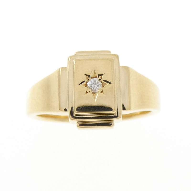 Nhẫn kim cương K18YG 0.025CT 667570