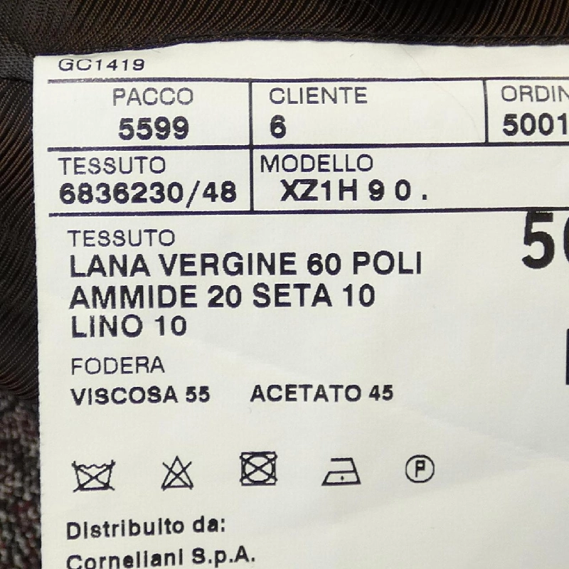 NINO DANIELI Jacket - Hàng hiệu Chính hãng 893008