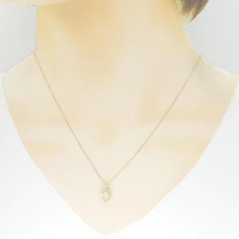 K18YG Dây chuyền kim cương 0.35CT - Hàng hiệu Chính hãng 862591