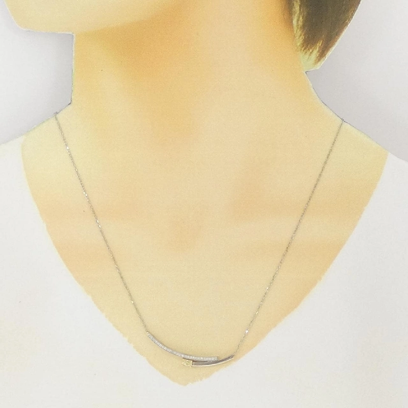 Dây chuyền kim cương PT900/K18YG/PT850 0.271CT - Hàng hiệu Chính hãng 858196