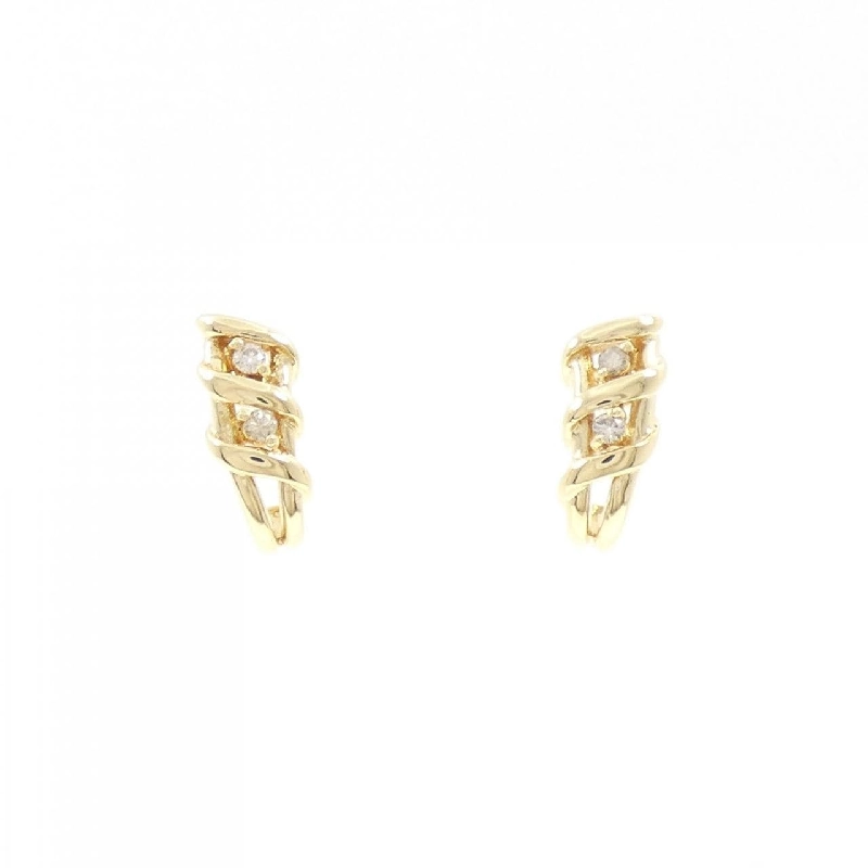 K18YG Bông tai kim cương 0.10CT - Hàng hiệu Chính hãng 875972