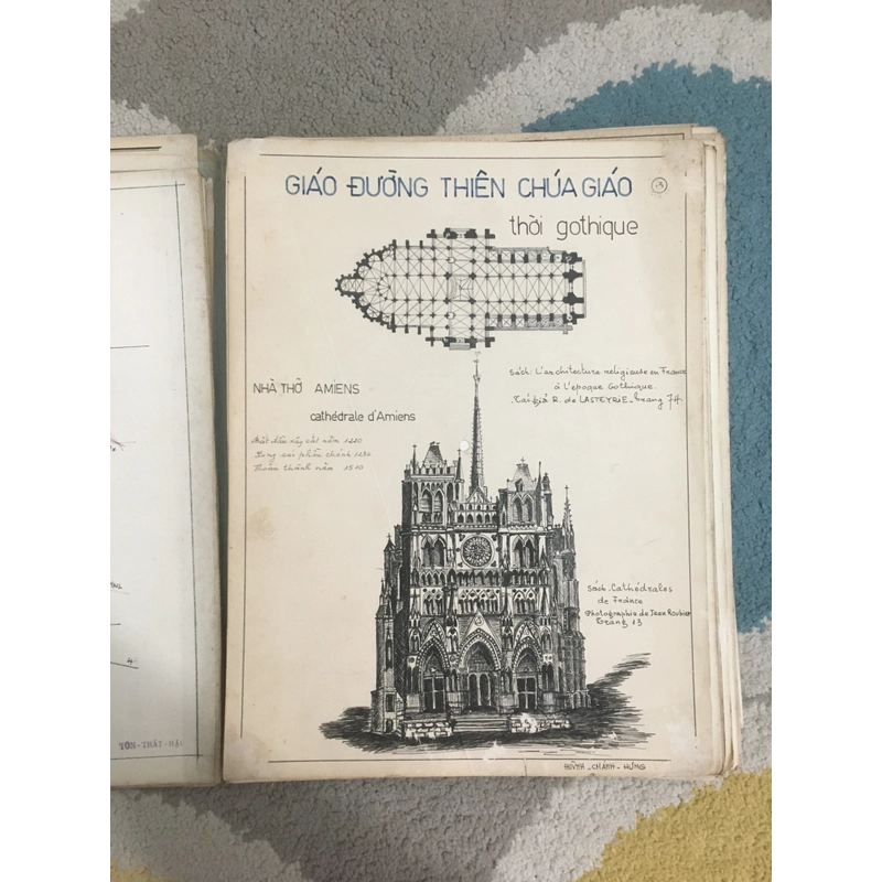 (1970-1971) Tập vẽ tay về Lịch Sử Kiến trúc Tôn Giáo của sinh viên Đại học Kiến Trúc 279447