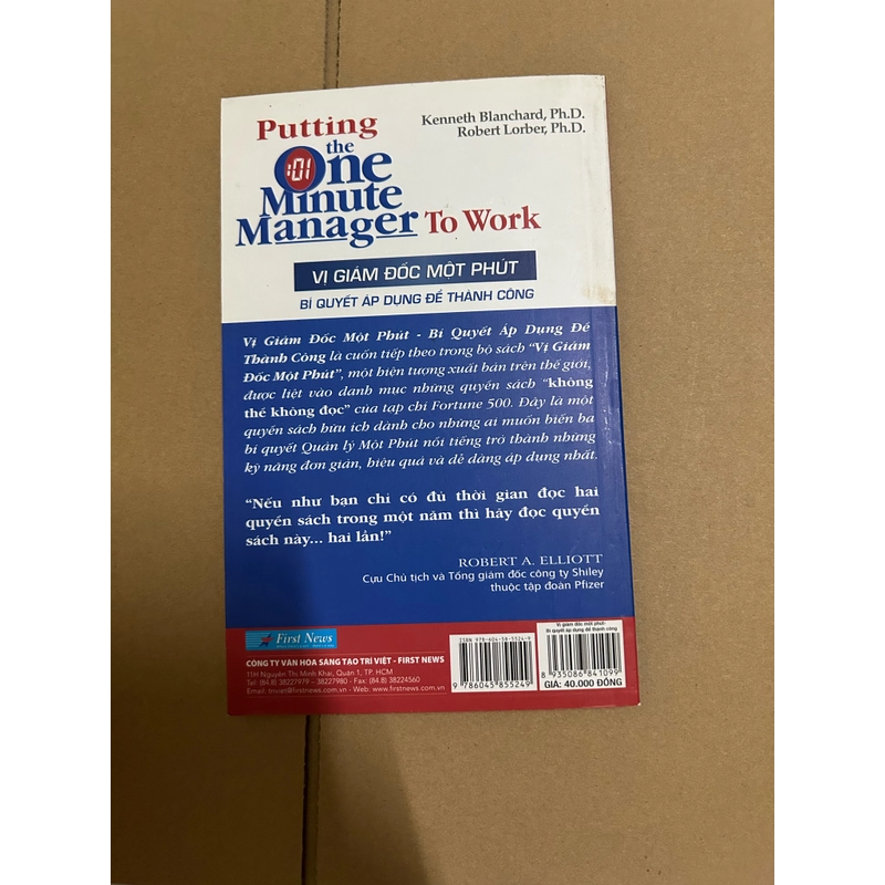 Vị giám đốc một phút - bí quyết áp dụng để thành công 506666