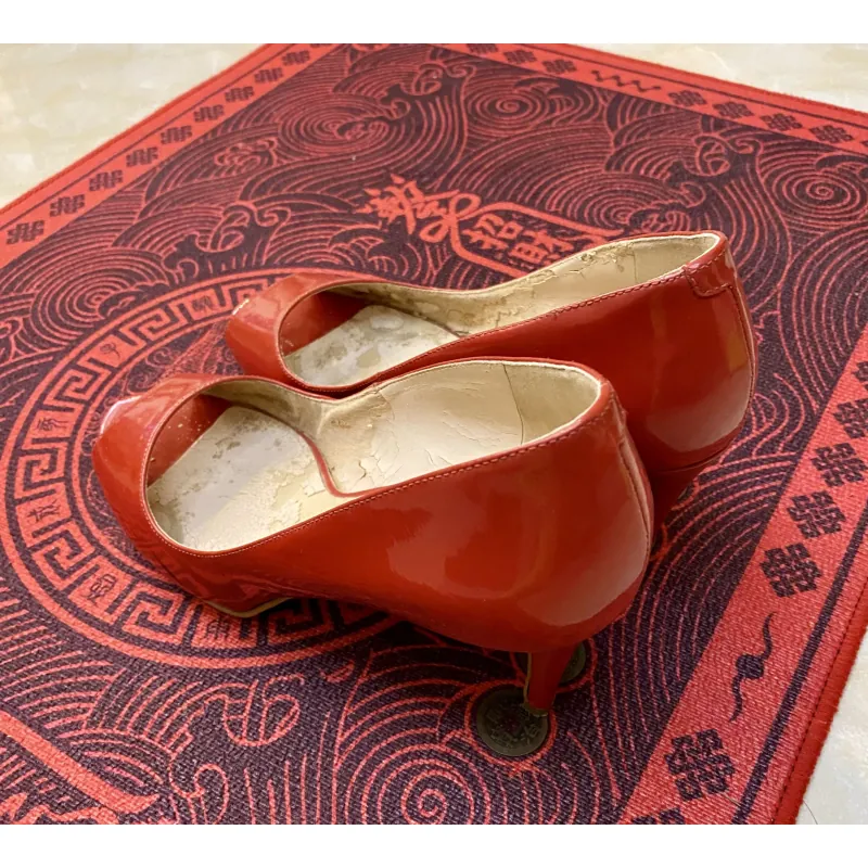 Giầy Nine west da bóng size 37 màu đỏ 977540