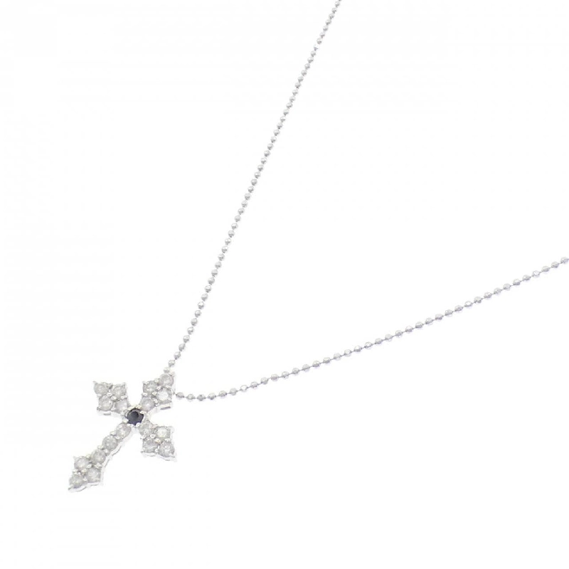 K18WG Dây chuyền kim cương chéo 0.50CT - Hàng hiệu Chính hãng 856808