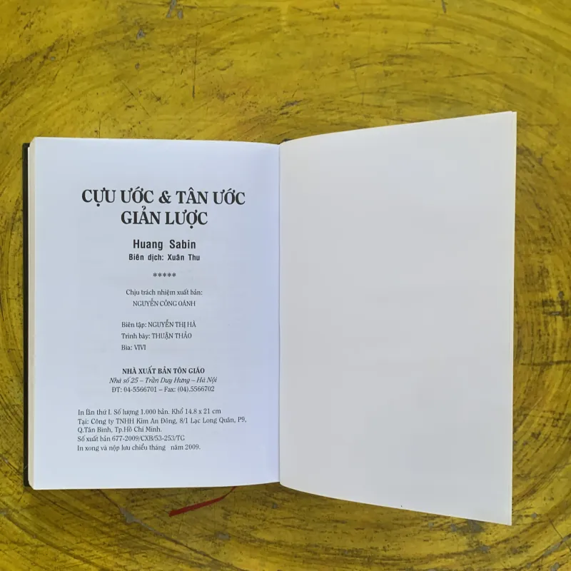 CỰU ƯỚC & TÂN ƯỚC GIẢN LƯỢC - HUANG SABIN   1029455