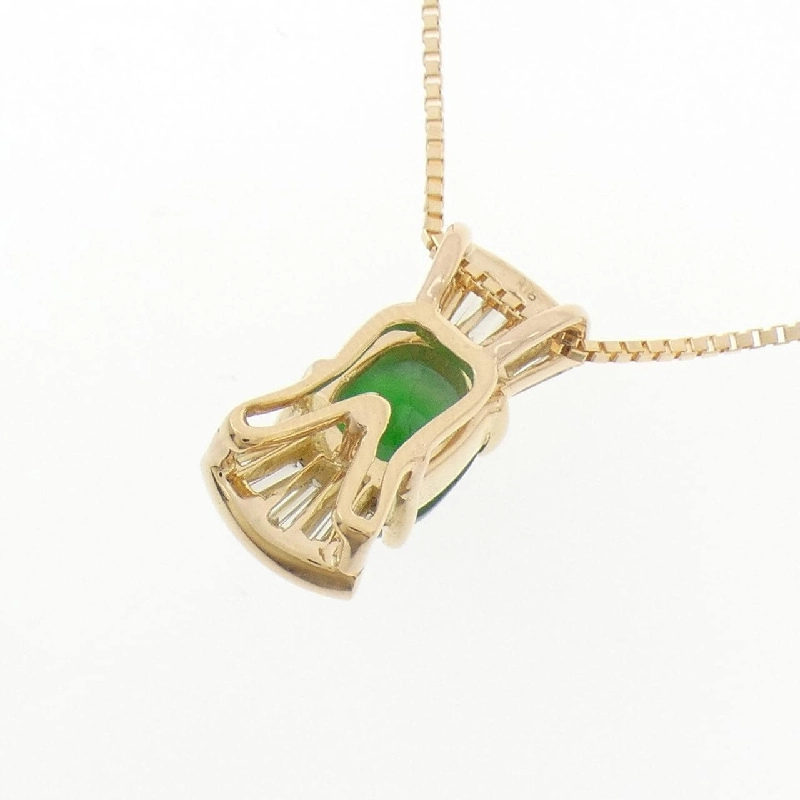 K18YG Ngọc bích Dây chuyền - Hàng hiệu Chính hãng 859383