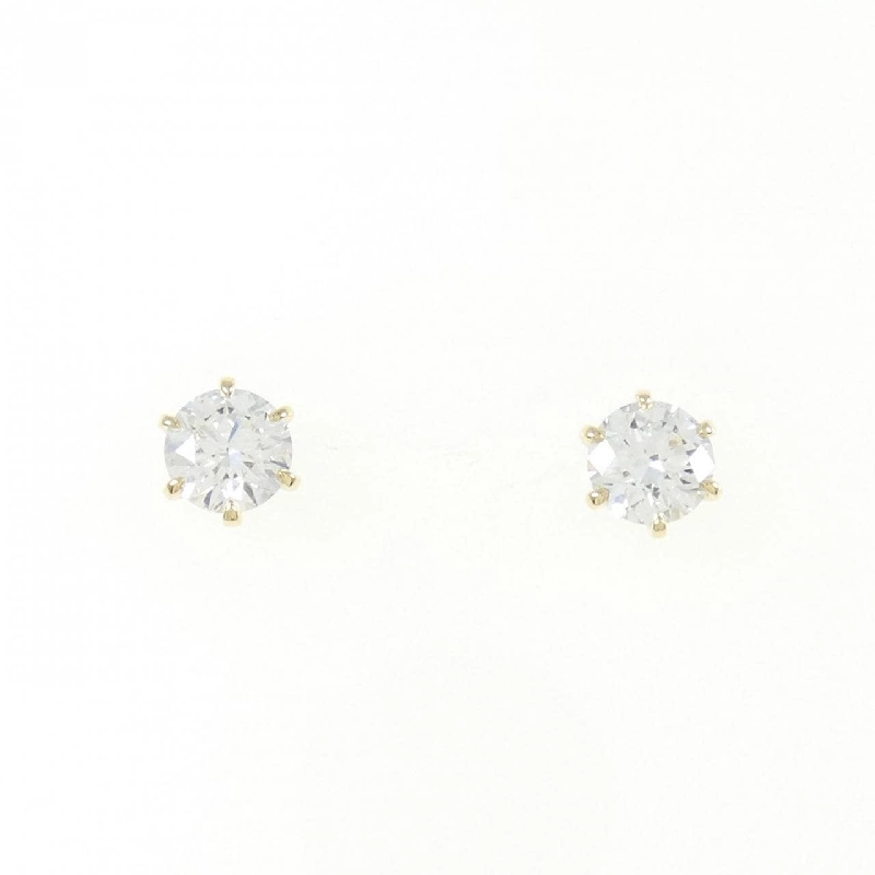 K18YG/ST Bông tai kim cương 0.326CT 0.345CT D VS2 EXT - Hàng hiệu Chính hãng 871939