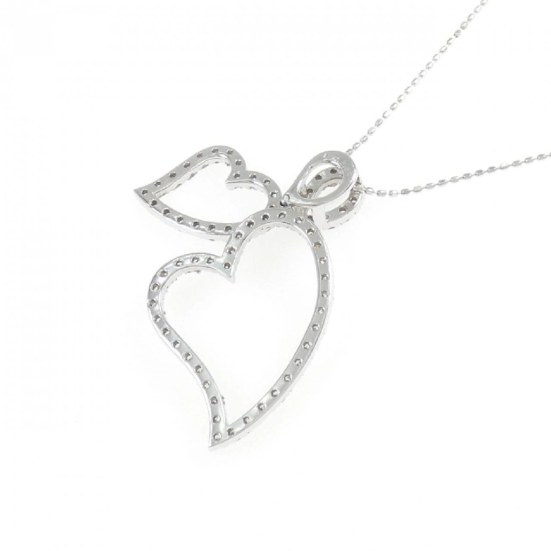 K18WG Dây chuyền hình trái tim kim cương 1.00CT - Hàng hiệu Chính hãng 864716