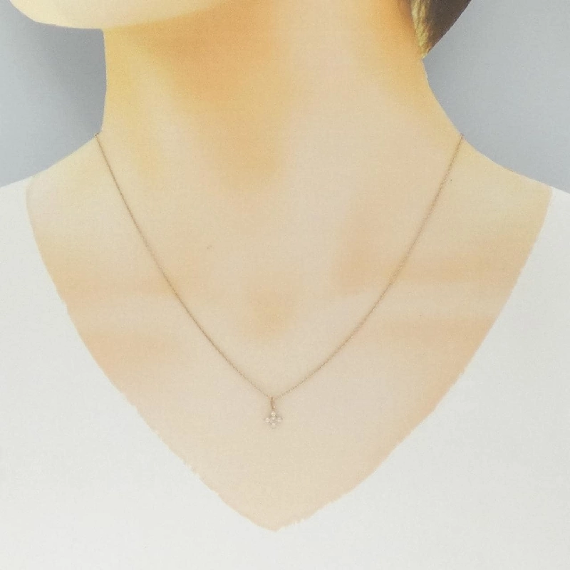 K18PG Dây chuyền kim cương - Hàng hiệu Authentic 858441