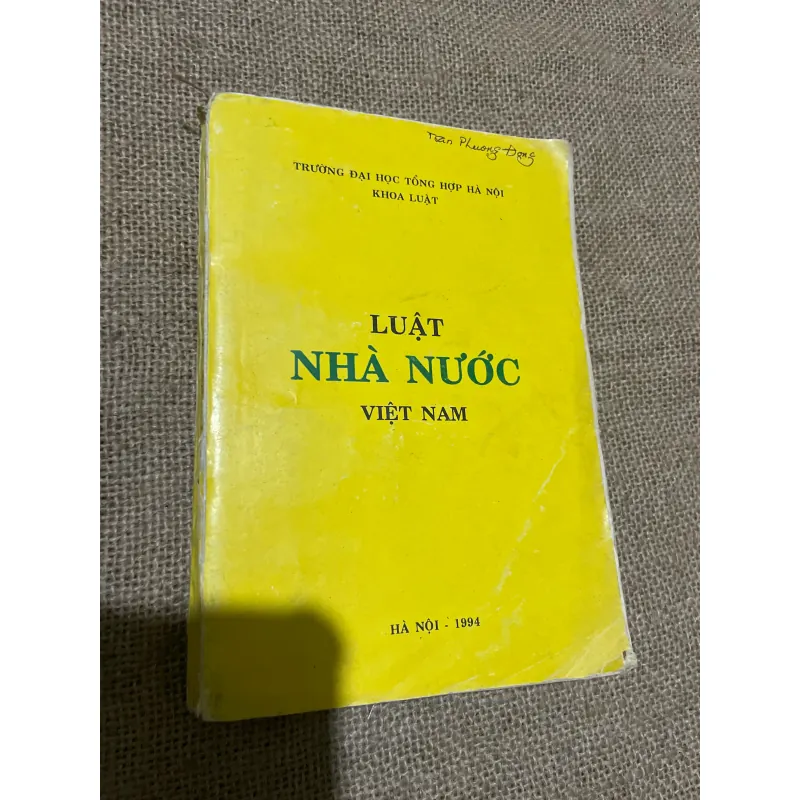 LUẬT NHÀ NƯỚC VIỆT NAM - TRƯỜNG ĐẠI HỌC TỔNG HỢP HÀ NỘI - KHOA LUẬT 565341