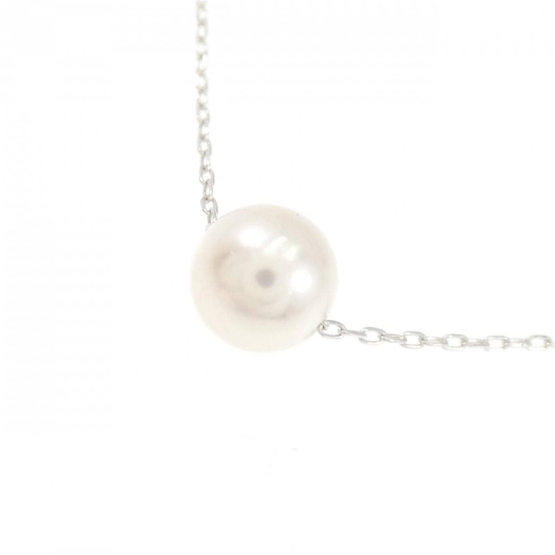 K18WG Dây chuyền ngọc trai Akoya 7.7mm - Hàng hiệu Chính hãng 856790