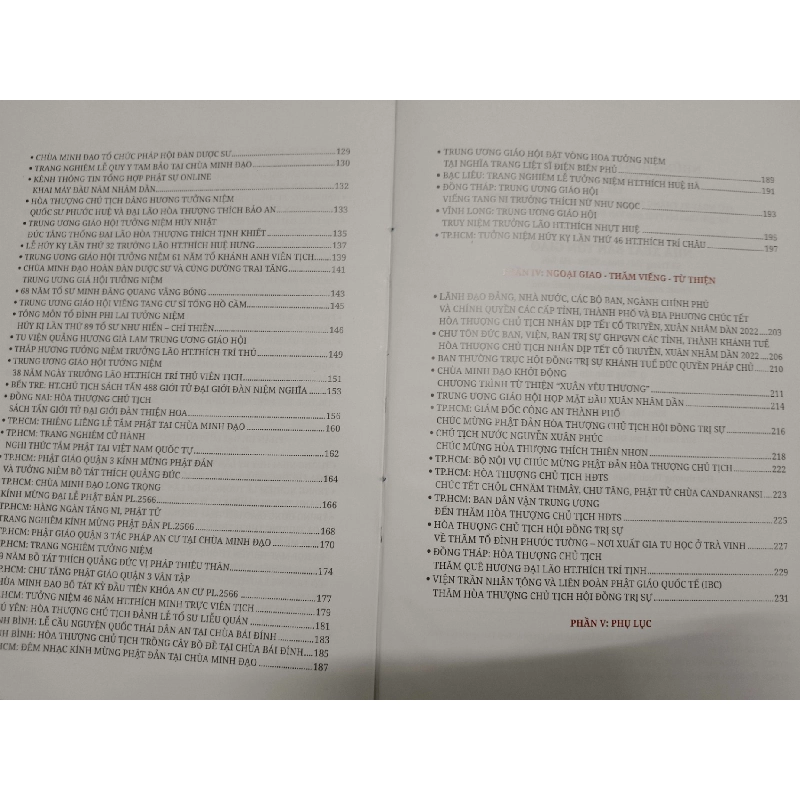 Những hoạt động Phật sự của HT Chủ Tịch -  2022 - 592 trang TÂM LINH - TÔN GIÁO - THIỀN ANTQ2012-212 923574