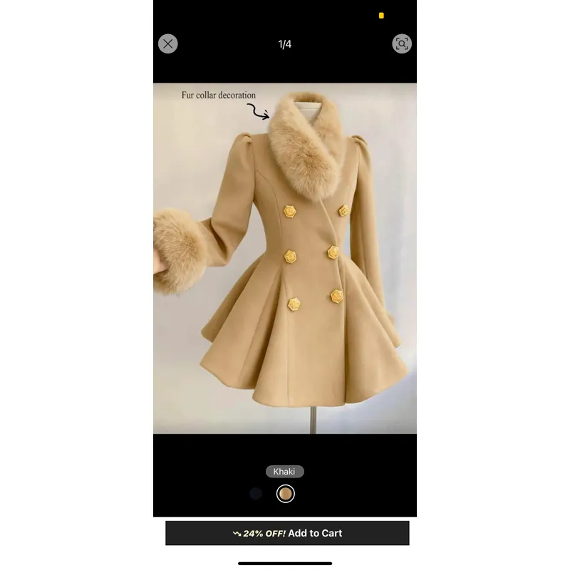 Áo khoác nữ thanh lịch sang trọng 714303