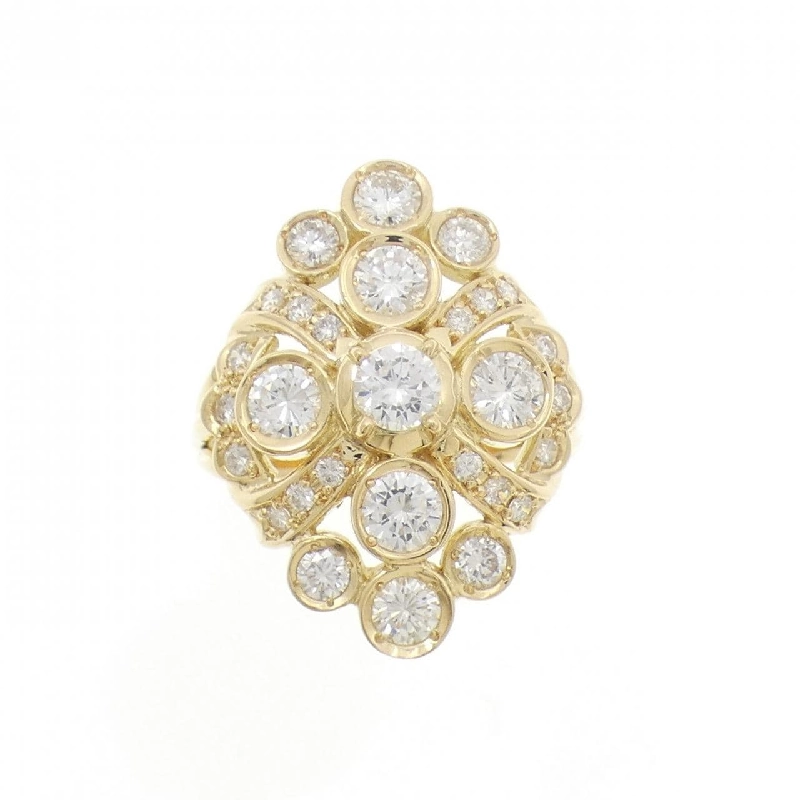 Nhẫn kim cương K18YG 1.57CT - Hàng hiệu Authentic 850619