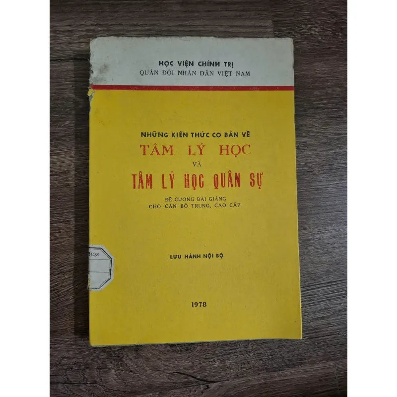 Những kiến thức cơ bản về Tâm lý học và Tâm lý học Quân sự - Học viện Chính trị 726123