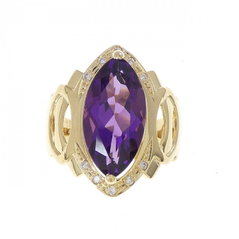 Nhẫn Amethyst K18YG 4.43CT - Hàng hiệu Authentic 849278