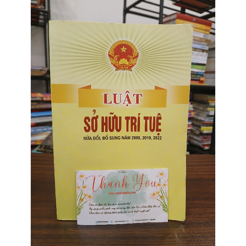 Luật sở hữu trí tuệ sửa đổi bổ sung năm 2009, 2019, 2022- nhà xuất bản Lao Động 799020