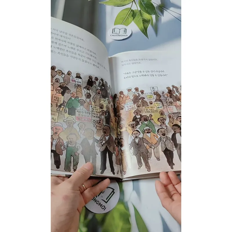 [Tặng nẹp góc] Truyện thiếu nhi Hàn Quốc: Danh nhân 60 -  지인지기 인물 이야기: 마틴 루서 킹 732009