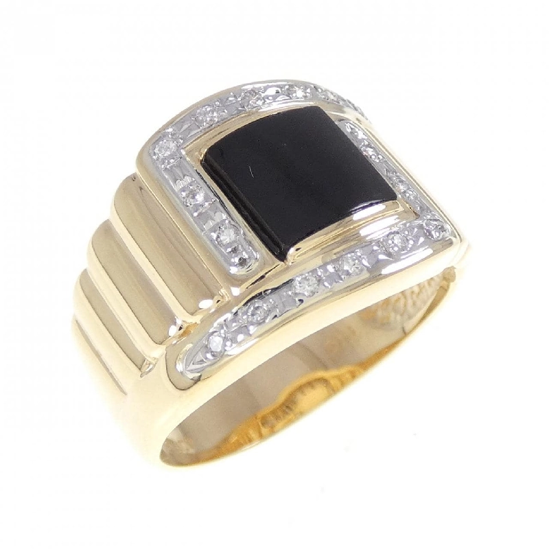 Nhẫn Onyx K18YG/PT900 - Hàng hiệu Authentic 848941