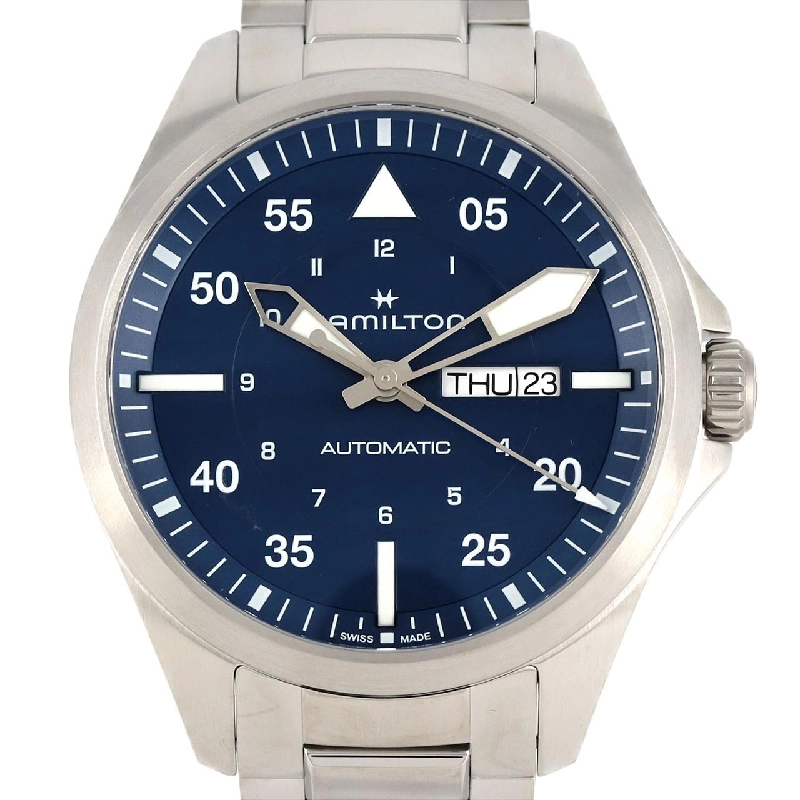 Đồng hồ Hamilton Khaki Aviation Pilot Day Date H646350/H64635140 SS tự động - Hàng hiệu Authentic 883503