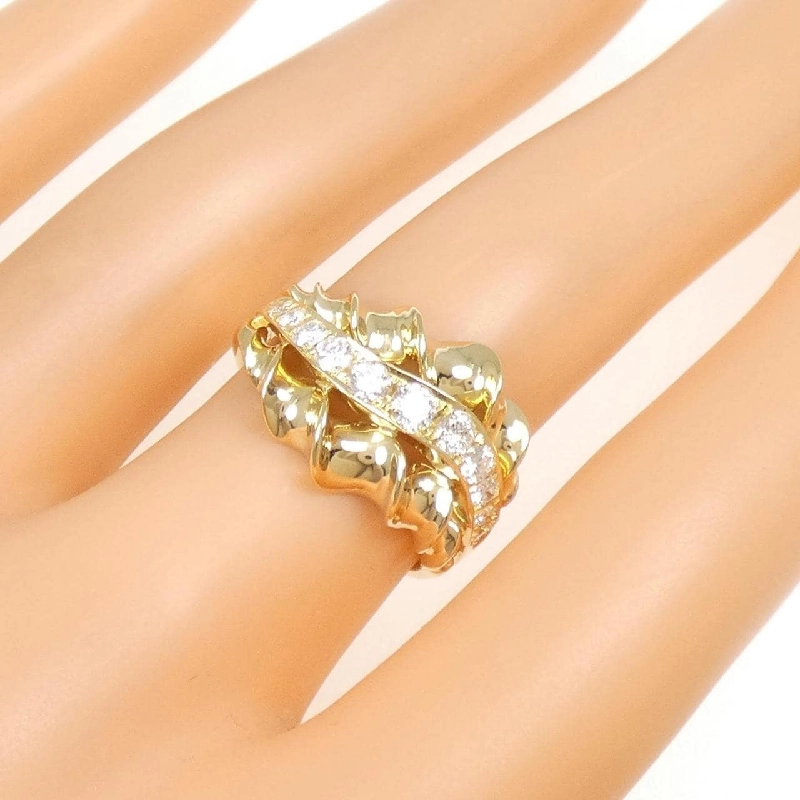 Nhẫn kim cương 750YG - Hàng hiệu Authentic 846182