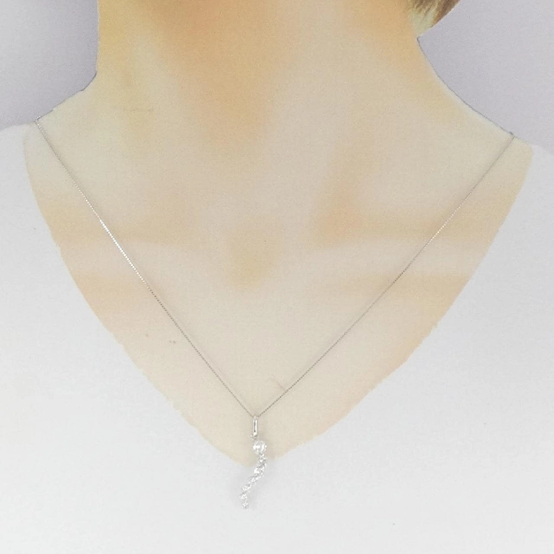 K18WG Dây chuyền kim cương 1.00CT - Hàng hiệu Chính hãng 865980