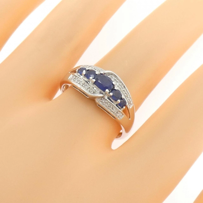 Nhẫn Sapphire K14WG 665650