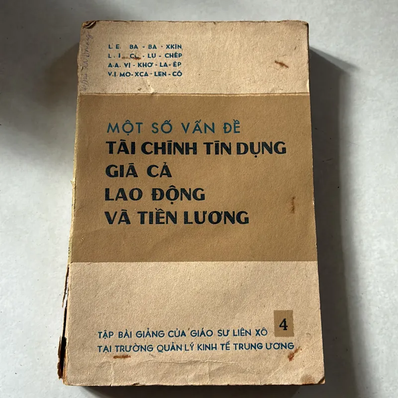 Một số vấn đề tài chính tín dụng giá cả lao động và tiền lương tập 4 739387