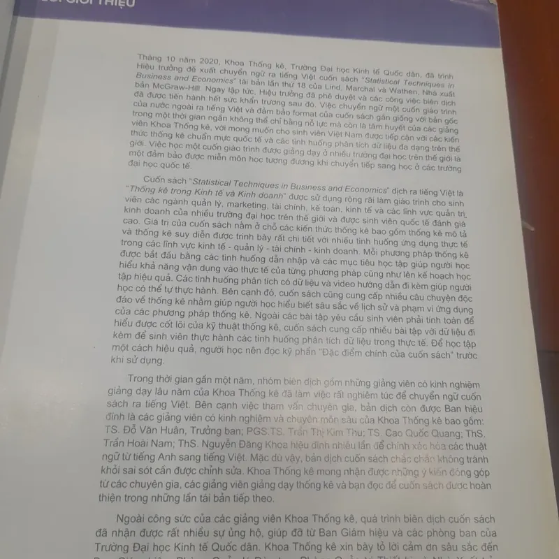 Thống kê trong Kinh tế & Kinh doanh 688250