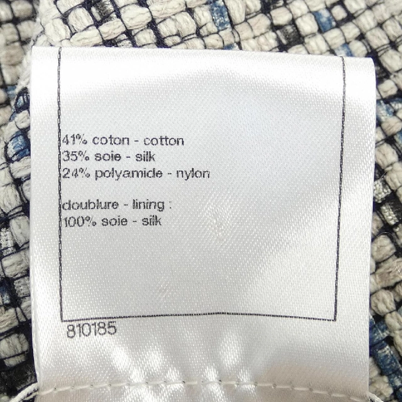 Jacket không cổ CHANEL P47737V35629 628431