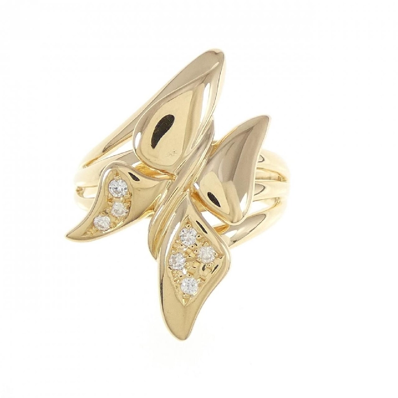 Nhẫn kim cương bướm K18YG 672089
