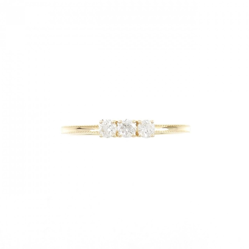 Nhẫn kim cương ba viên K18YG 0.15CT - Hàng hiệu Chính hãng 856729