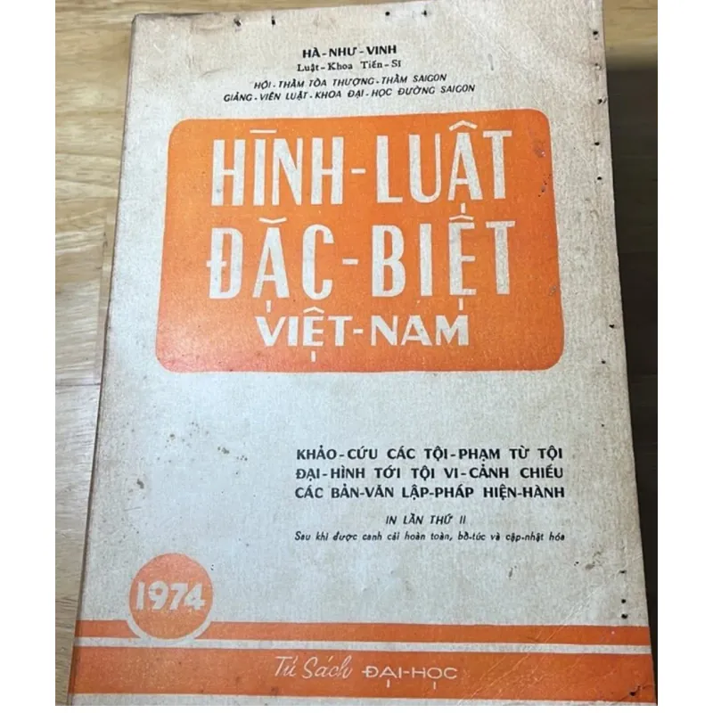 [luật - sách xưa] Hình luật đặc biệt - Hà Như Vinh 991901