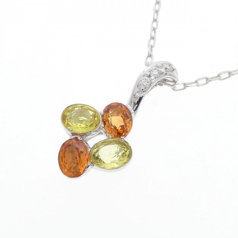 K18WG Sapphire Necklace 0.60CT - Hàng hiệu Authentic 860408