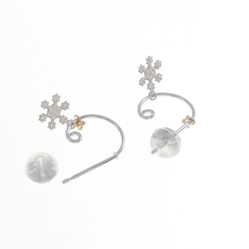 K18WG/K18YG Bông tai tuyết - Hàng hiệu Authentic 866537