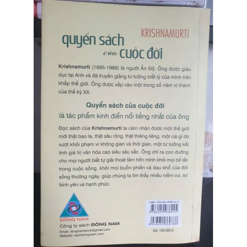 Quyển Sách của Cuộc Đời - Krishnamurti sách thiền 660206
