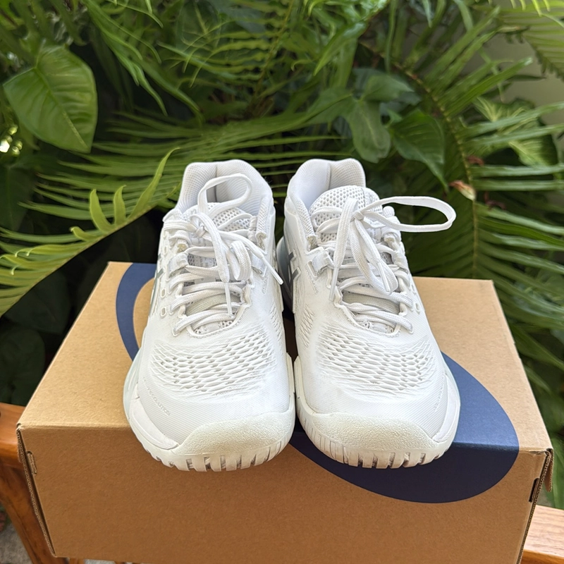 Giày Asics GEL-RESOLUTION X PURE SILVE SZ 37,5 MỚI 95% 478863