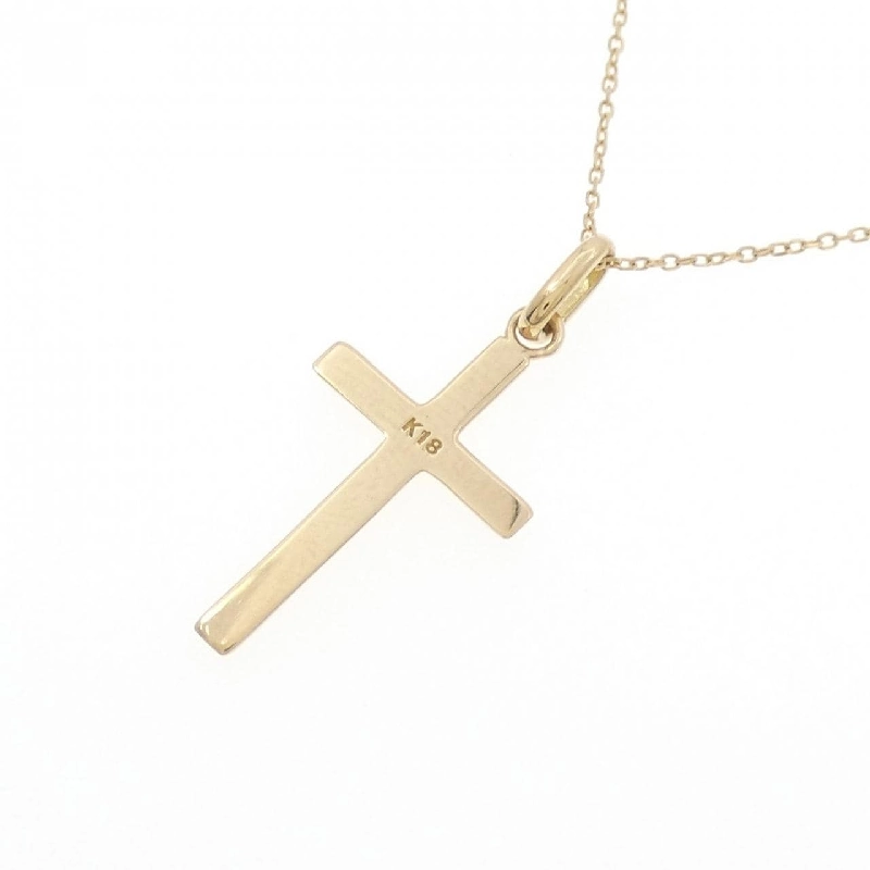 K18YG Dây chuyền hình chữ thập - Hàng hiệu Chính hãng 861316